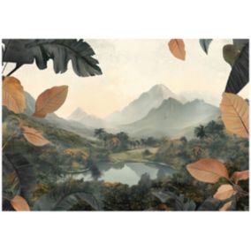 Tapeta Do Salonu Góry Las WALLARENA 300x210 cm Fototapeta Nowoczesna Dekoracja 1 szt.