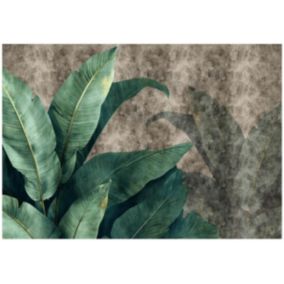 Tapeta Do Salonu Sypialni Liście WALLARENA 250x175 cm Fototapeta Dekoracja Ścienna 1 szt.
