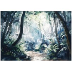 Tapeta Do Sypialni Salonu Dżungla WALLARENA 250x175 cm Fototapeta Na Flizelinie 1 szt.
