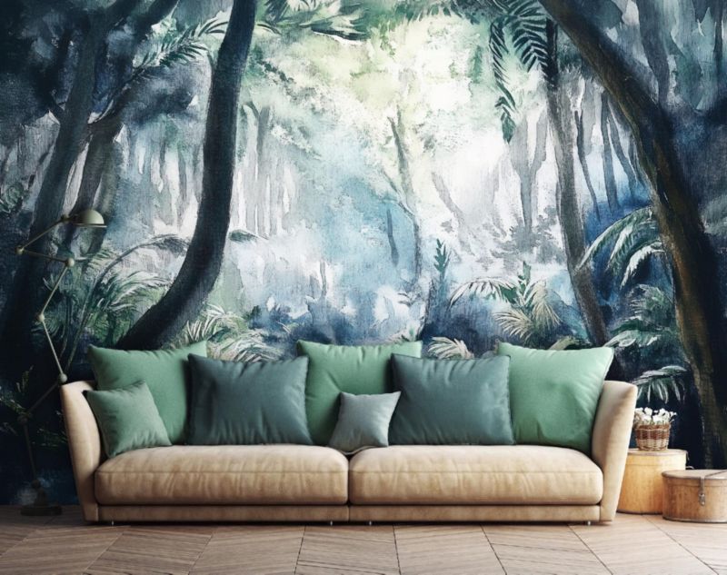 Tapeta Do Sypialni Salonu Dżungla WALLARENA 250x175 cm Fototapeta Na Flizelinie 1 szt.