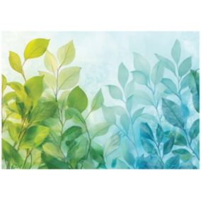 Tapeta Do Sypialni Salonu Kuchni WALLARENA 250x175 cm Dekoracja Fototapeta Liście Zielone 1 szt.