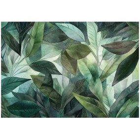 Tapeta Do Sypialni Salonu Kuchni WALLARENA 400x280 cm Dekoracja Fototapeta Liście Natura 1 szt.