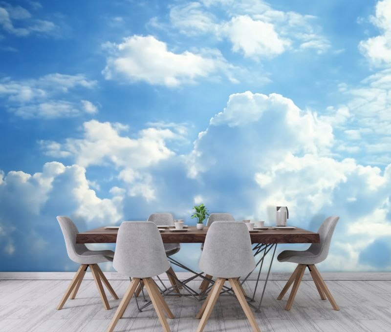 Tapeta Dziecięca Niebo Chmury WALLARENA 350x250 cm Fototapeta Dla Dzieci Dekoracja 1 szt.