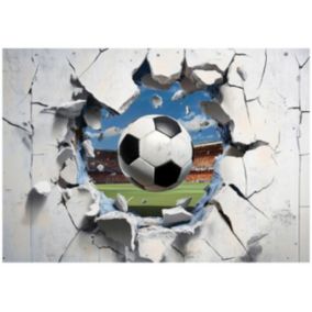 Tapeta Dziecięca WALLARENA 350x250 cm Fototapeta Dla Dzieci Piłka Nożna Dekoracja Ścienna 1 szt.