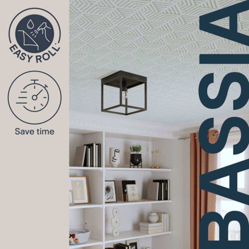 Tapeta easy roll Bassia Geo zielona