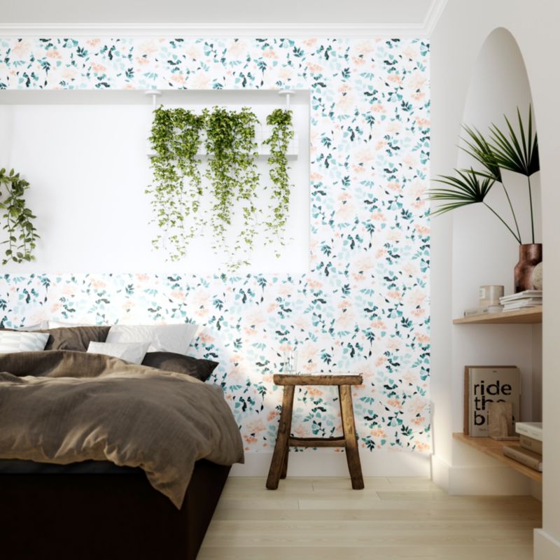 Tapeta easy roll Bexton Flowers niebieska