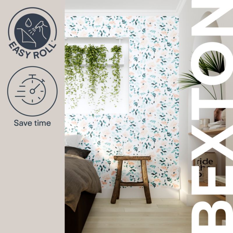 Tapeta easy roll Bexton Flowers niebieska