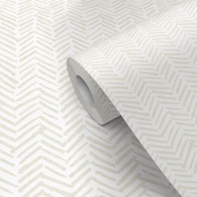 Tapeta easy roll Blasie Herringbone beżowa