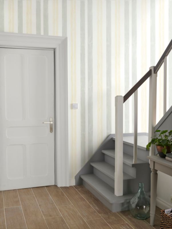 Tapeta flizelinowa GoodHome Eulophia żółta Majsterkowanie w Castoramie