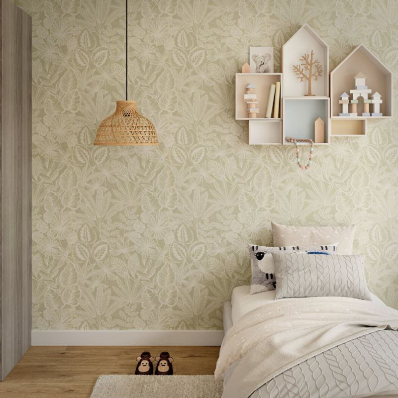 Tapeta GoodHome Scratch liście zielone
