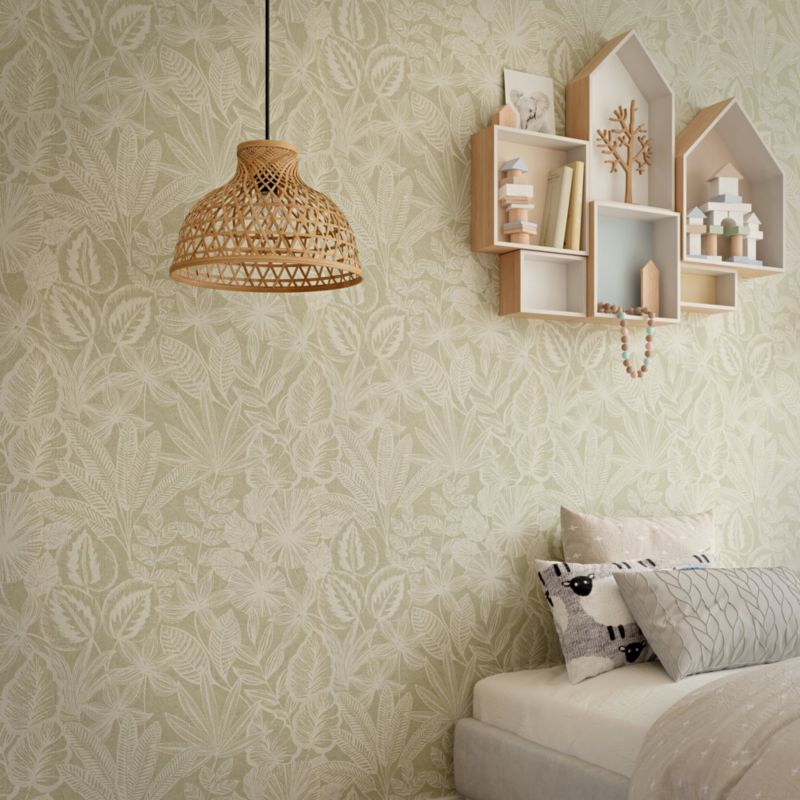 Tapeta GoodHome Scratch liście zielone