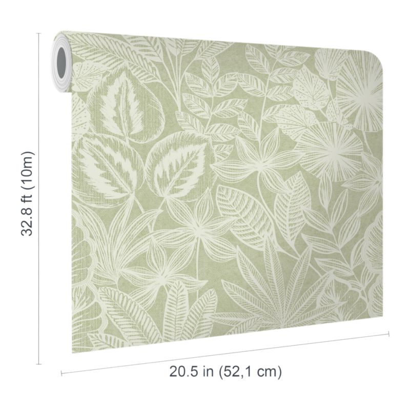 Tapeta GoodHome Scratch liście zielone