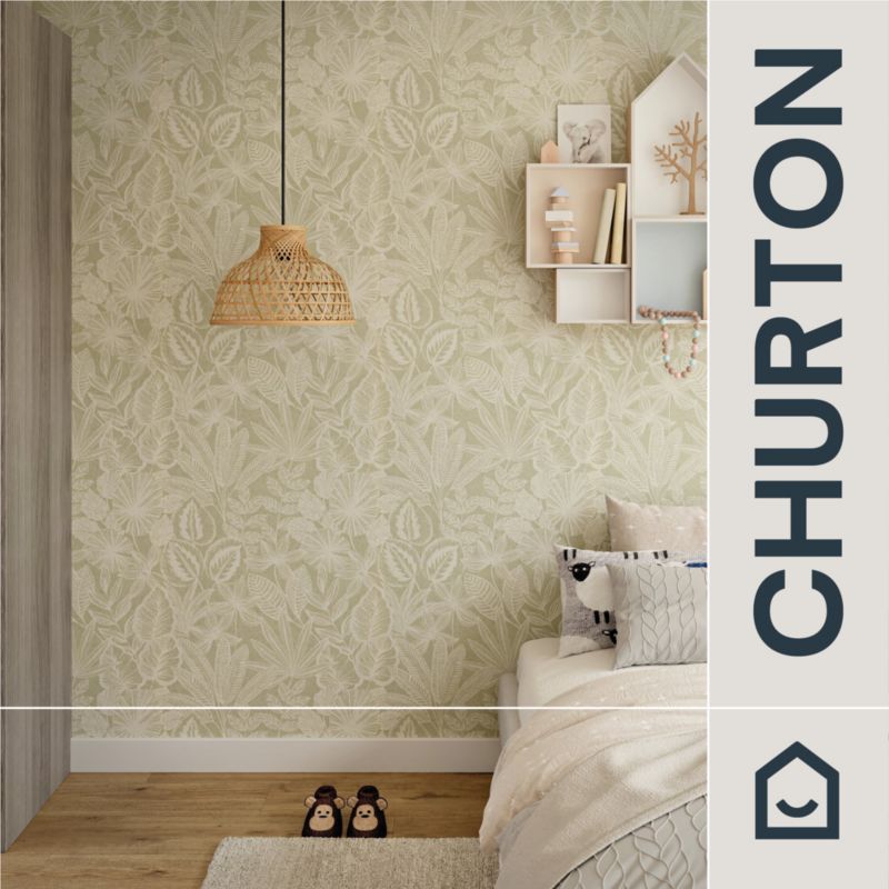 Tapeta GoodHome Scratch liście zielone