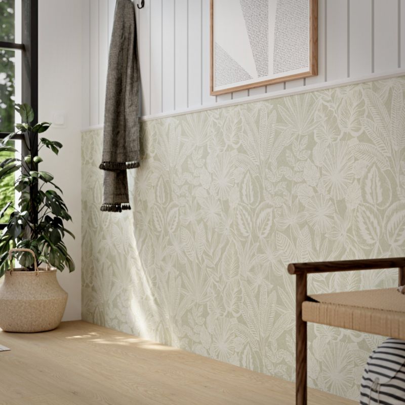 Tapeta GoodHome Scratch liście zielone