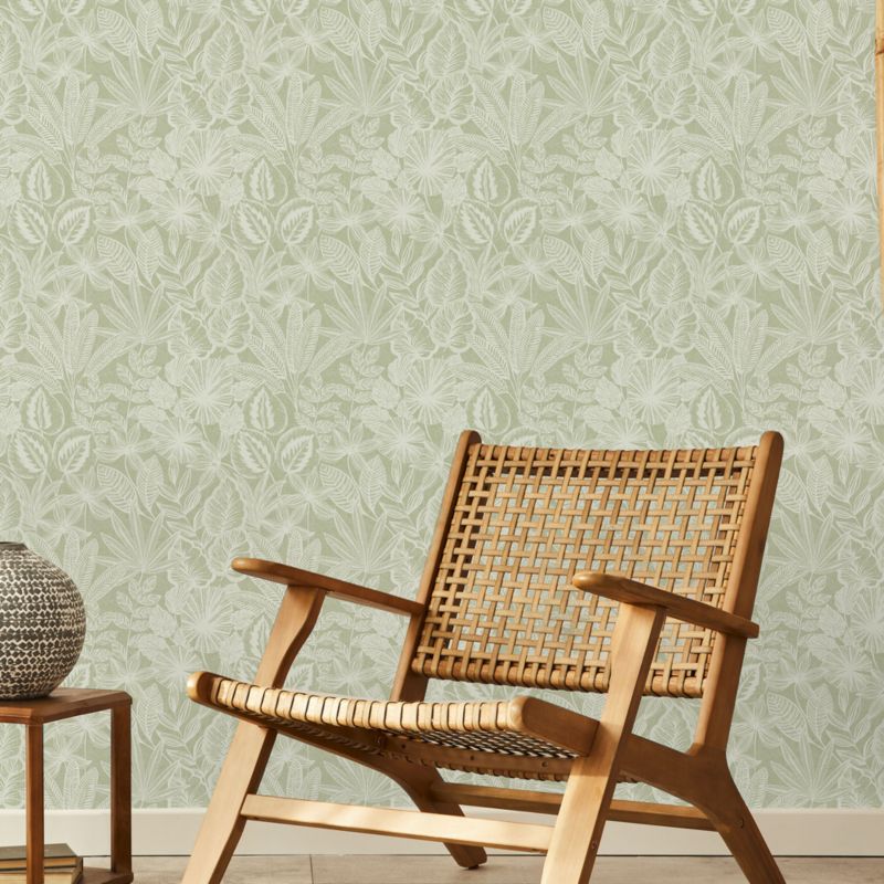 Tapeta GoodHome Scratch liście zielone