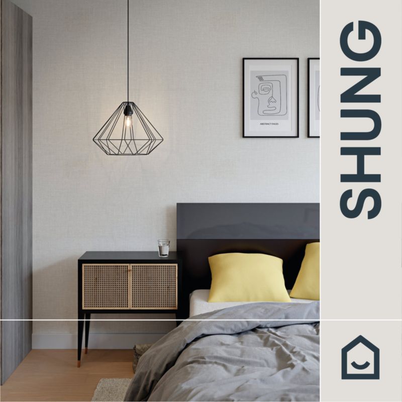 Tapeta GoodHome Shung biała