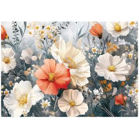 Tapeta Kwiaty Polne Do Sypialni Salonu Kuchni WALLARENA 400x280 cm Fototapeta Na Flizelinie 1 szt.