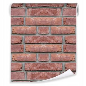 Tapeta Na Flizelinie Ścianę WALLARENA 10m x 50cm Ścienna Do Sypialni Salonu Kuchni Cegła 1 szt.