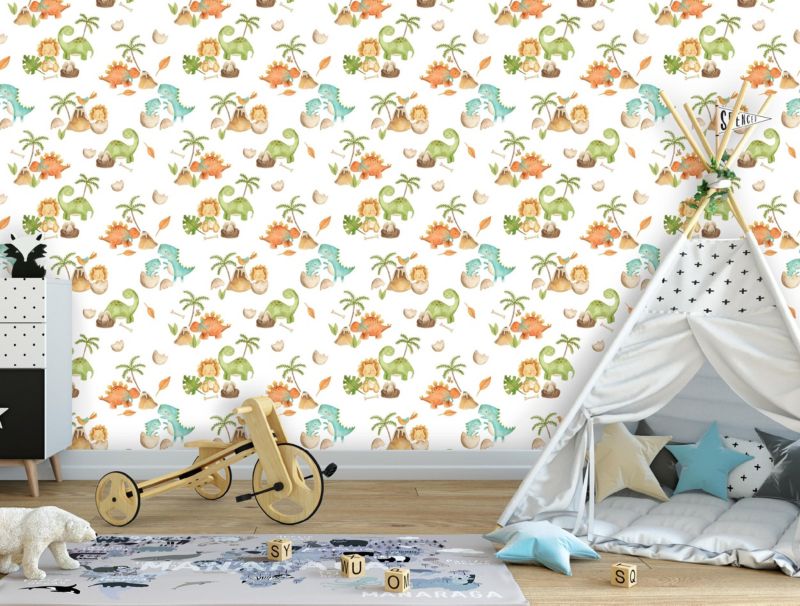 Tapeta Na Flizelinie Ścianę WALLARENA 10m x 50cm Ścienna Dziecięca Dla Dzieci Biała 1 szt.