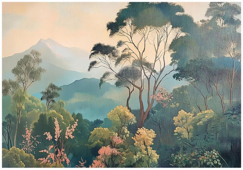 Tapeta Na Flizelinie Ścianę WALLARENA 300x210 cm Fototapeta Do Sypialni Salonu Kuchni Dżungla Natura Las 1szt.