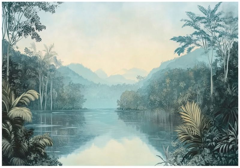 Tapeta Na Flizelinie Ścianę WALLARENA 350x250 cm Fototapeta Do Sypialni Salonu Kuchni Las 3D Natura 1 szt.