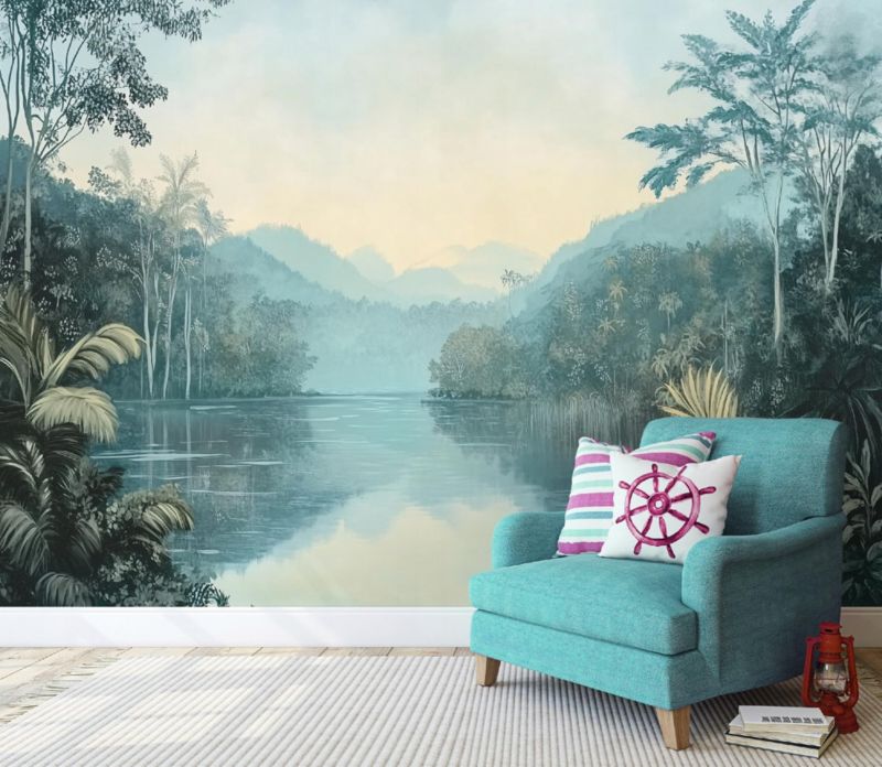 Tapeta Na Flizelinie Ścianę WALLARENA 350x250 cm Fototapeta Do Sypialni Salonu Kuchni Las 3D Natura 1 szt.