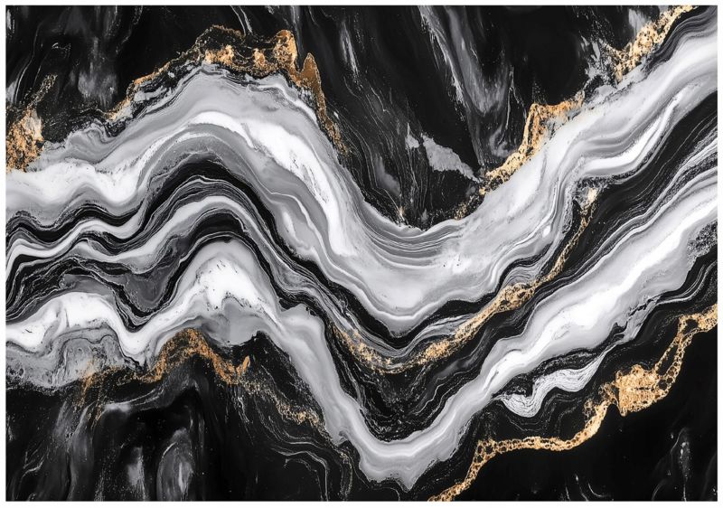 Tapeta Na Flizelinie Ścianę WALLARENA 400x280 cm Fototapeta Do Sypialni Salonu Kuchni Marmur Abstrakcja 1 szt.