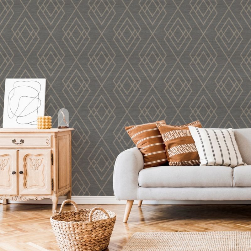 Tapeta winylowa na flizelinie GoodHome Andal szara