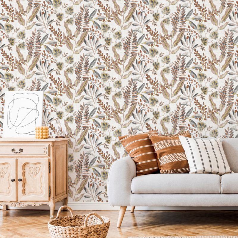 Tapeta winylowa na flizelinie GoodHome Bronz jasnobeżowa