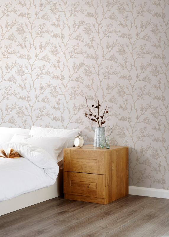 Tapeta winylowa na flizelinie GoodHome Drave beżowa