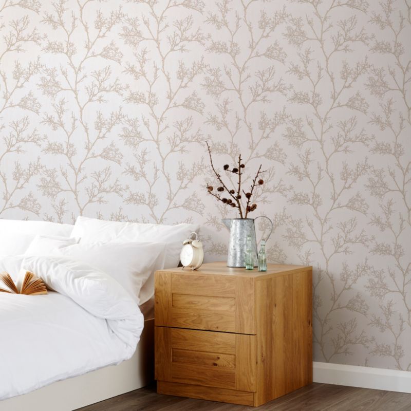 Tapeta winylowa na flizelinie GoodHome Drave beżowa
