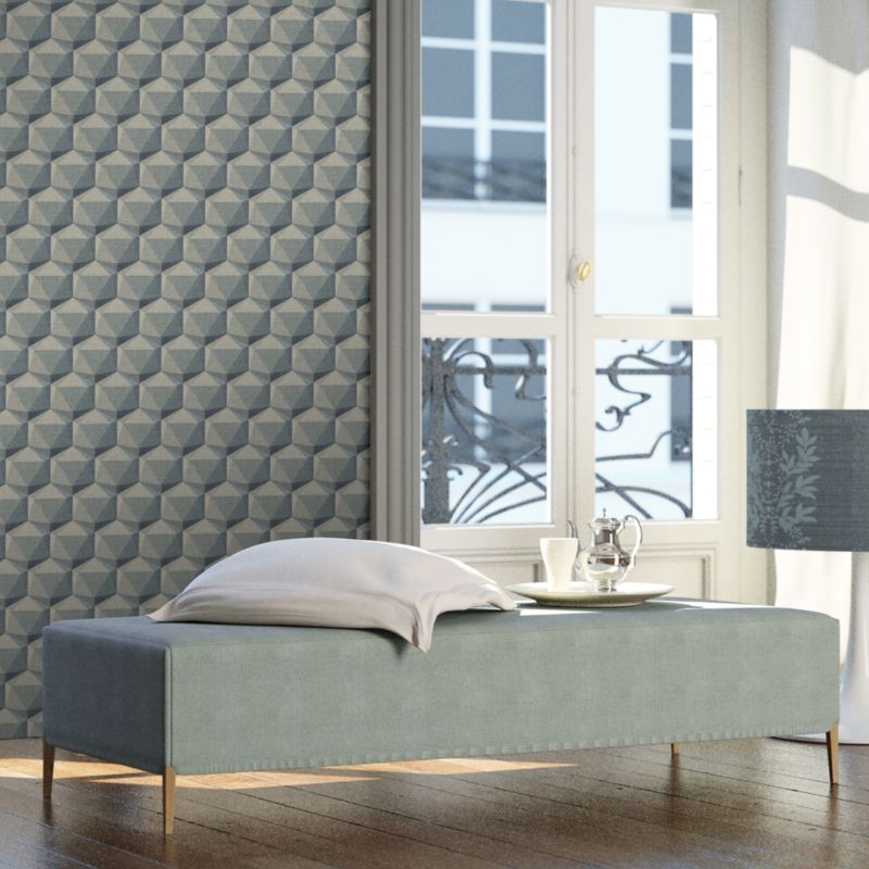 Tapeta winylowa na flizelinie GoodHome Molta szaro-zielona