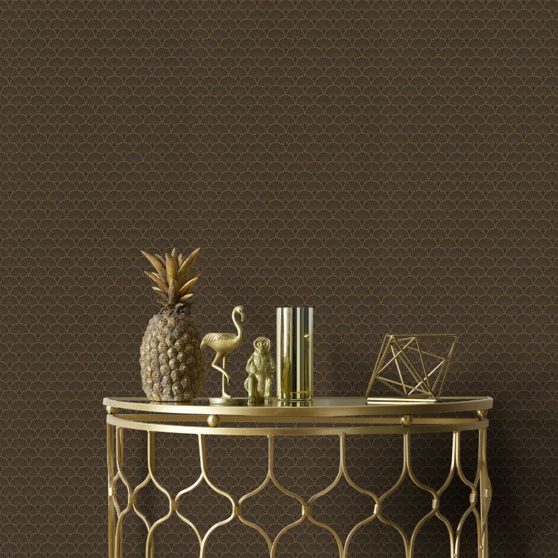 Tapeta winylowa na flizelinie GoodHome Nosea czarna