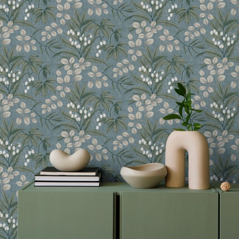 Tapeta winylowa na flizelinie Superfresco Easy Floral niebieska
