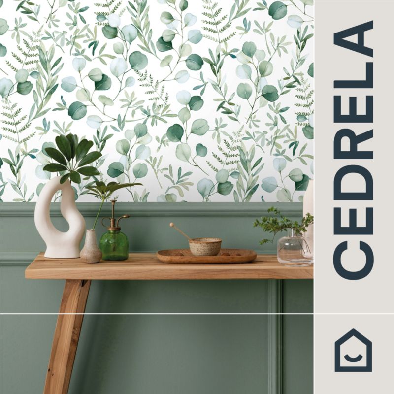 Tapeta winylowa na flizyelinie GoodHome Cedrela zielona
