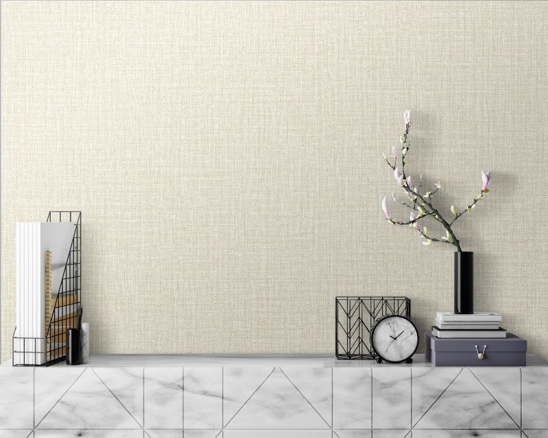 Tapeta winylowa na flizyelinie Linea plain beige