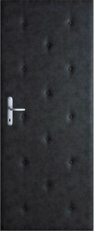 Tapicerka drzwiowa Buttons 94 cm szara