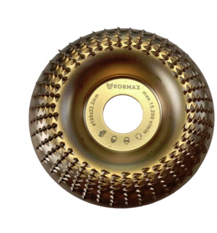 Tarcza 100x22,23mm do szlifowania drewna tarnik na szlifierkę kątową Kormax  100mm (TARKOR7T100) -1szt.