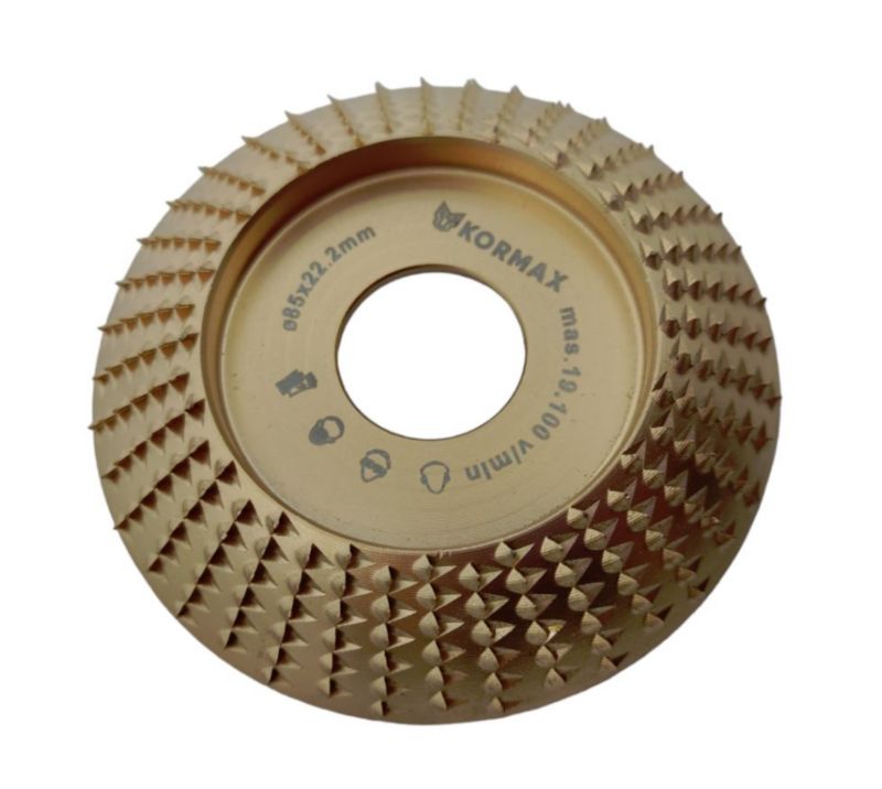 Tarcza 85x22,23mm do szlifowania drewna tarnik skośny na szlifierkę kątową Kormax 85mm 240 zębów  (TARKOR4T85) - 1 szt.