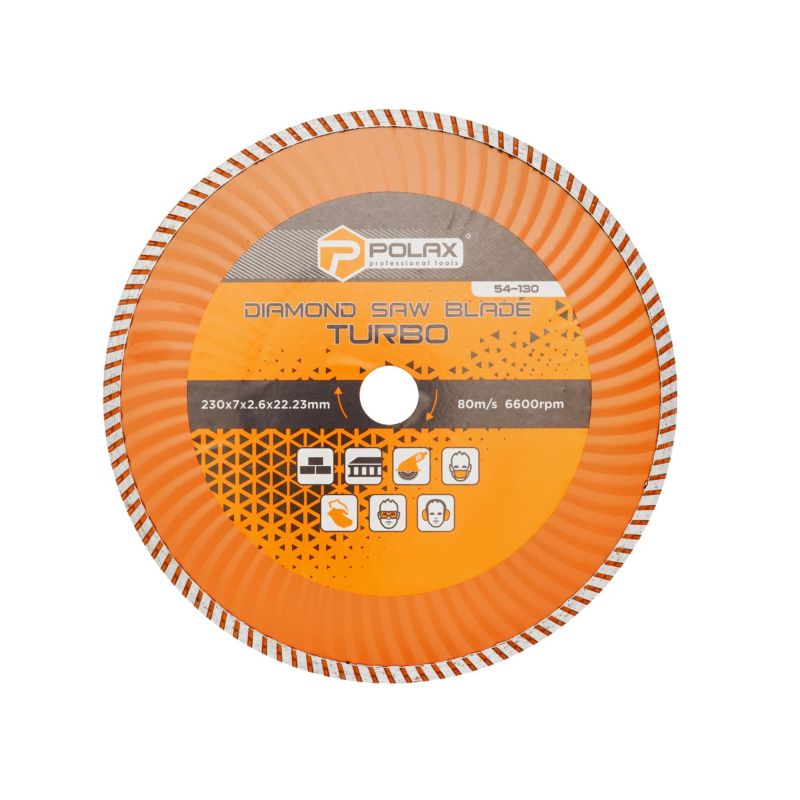 Tarcza diamentowa do betonu Polax Turbo 230 7 2.6 22.23 1 szt.