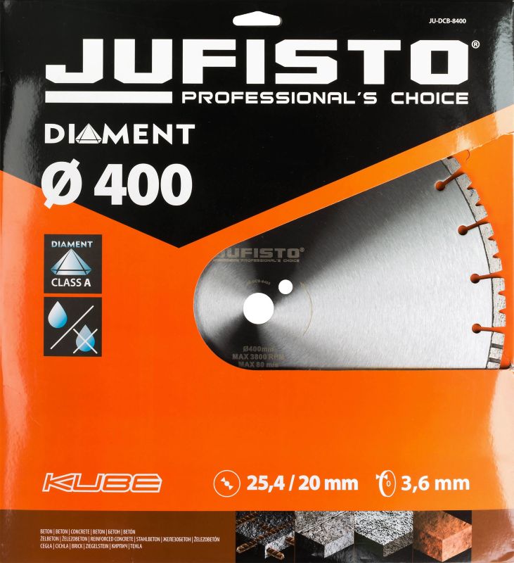 Tarcza diamentowa Jufisto segmentowa 400 mm