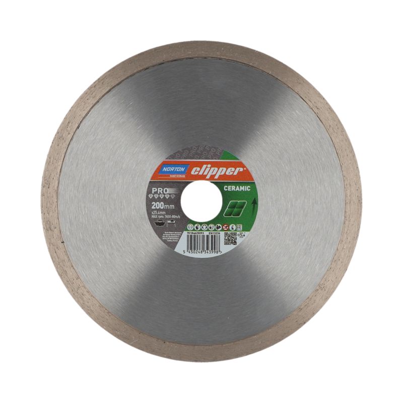 Tarcza diamentowa Norton Clipper PRO CERAM do ceramiki 200 x 25.4 mm