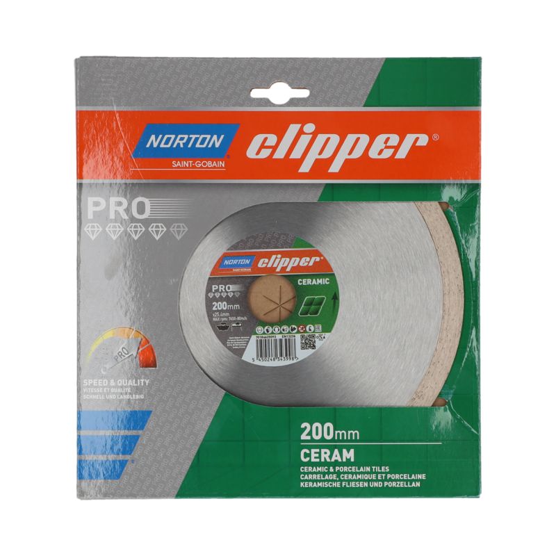 Tarcza diamentowa Norton Clipper PRO CERAM do ceramiki 200 x 25.4 mm