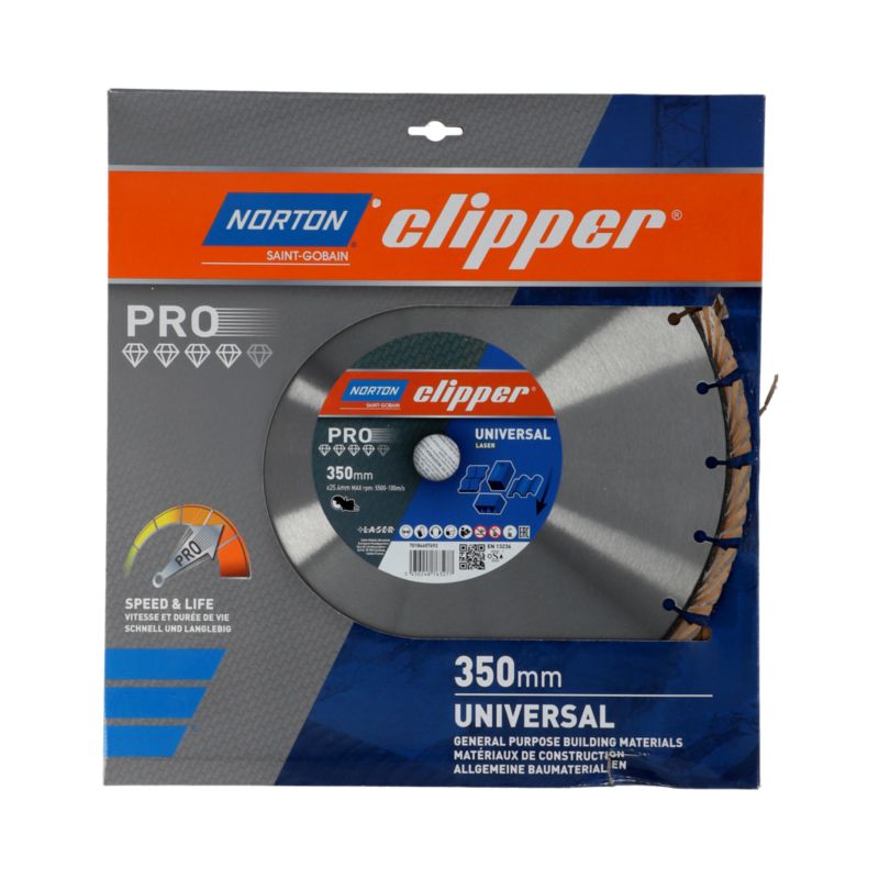 Tarcza diamentowa Norton Clipper PRO LASER UNI do materiałów budowlanych 350 x 25,4 mm