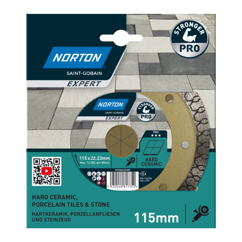 Tarcza diamentowa Norton Expert PRO do gresu 115 x 22.23 mm