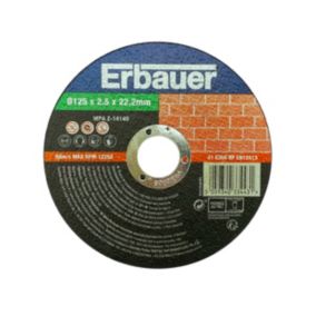 Tarcza do cięcia kamienia i betonu Erbauer segmentowa 125 x 2,5 x 22,2 mm