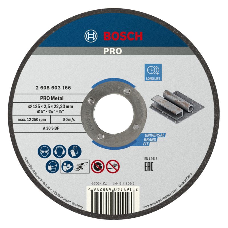 Tarcza do cięcia metalu Bosch PRO 2,5 x 125 mm