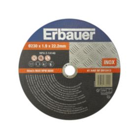 Tarcza do cięcia metalu inox Erbauer 230 x 1,9 x 22,23 mm