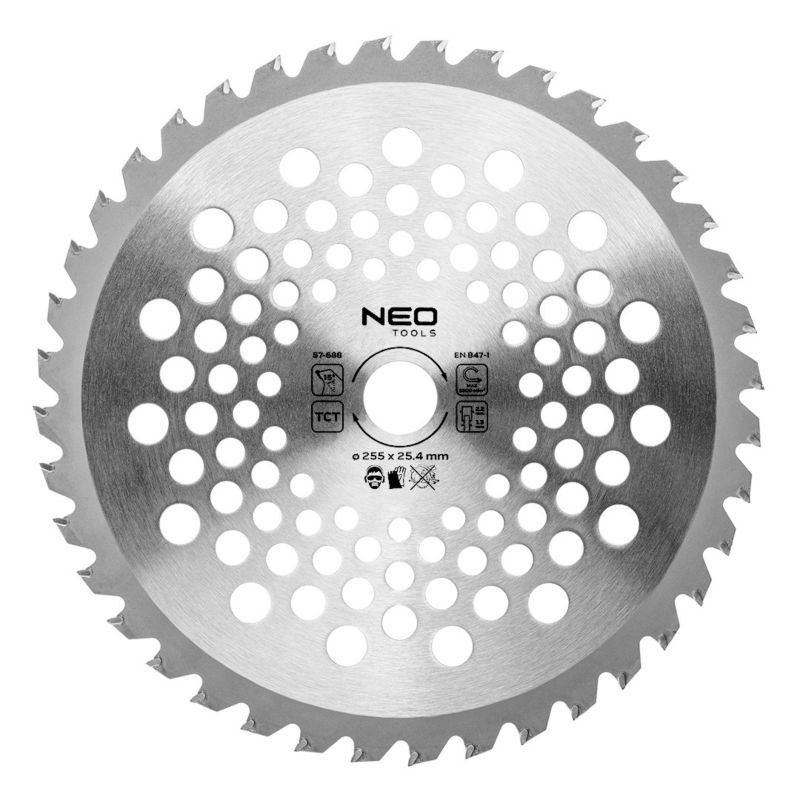 Tarcza NEO TOOLS widiowa do kosy spalinowej , widiowa, 255 x 25.4 mm, 40 zębów, do zarośli 1 szt.