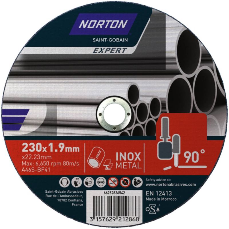 Tarcza Norton Expert 41-230X1.9X22.23 inox